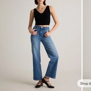 Quince Bella stretch Relaxed Straight Leg Jeans size 27